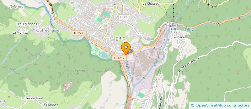 localisation de l'entreprise PG2D  UGINE