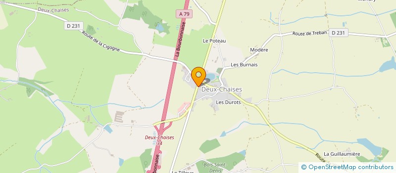 localisation de l'entreprise PGA à DEUX-CHAISES