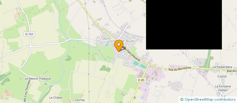 localisation de l'entreprise PGA à ISIGNY-LE-BUAT