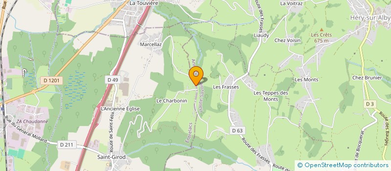 localisation de l'entreprise PGA  ENTRELACS