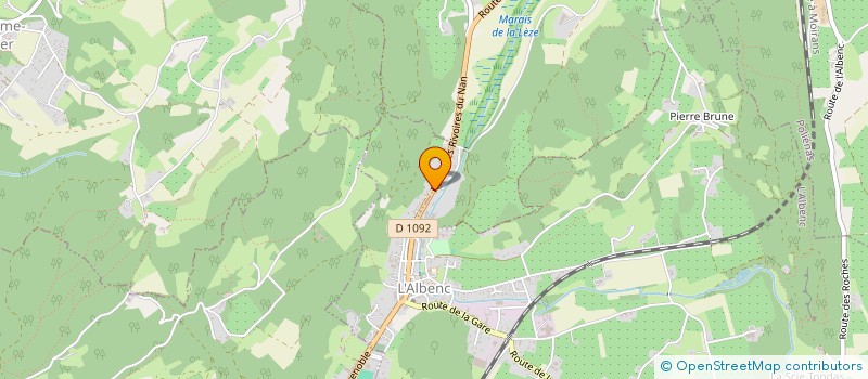 localisation de l'entreprise PGAS TRANSPORT SERVICES  L'ALBENC