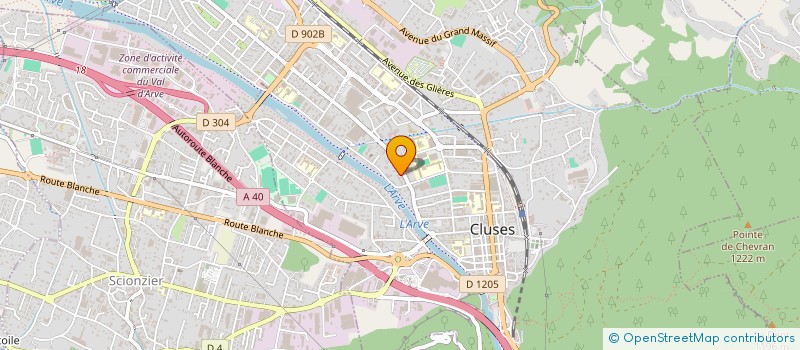 localisation de l'entreprise PGB  CLUSES