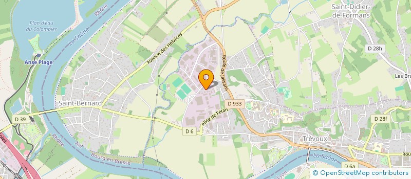 localisation de l'entreprise PGB  TREVOUX