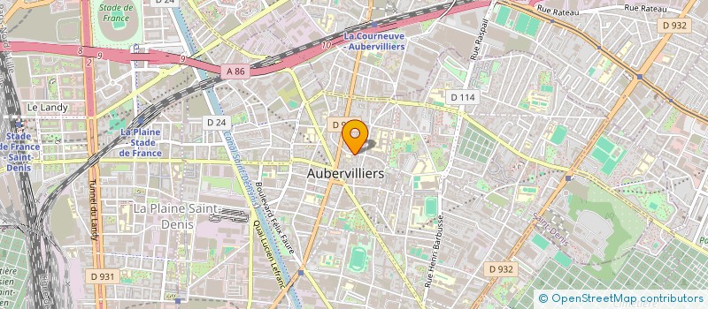 localisation de l'entreprise PGB à AUBERVILLIERS