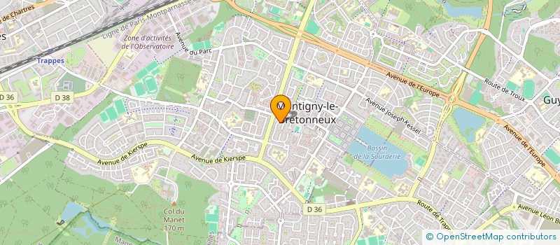 localisation de l'entreprise PGB IMMOBILIER  MONTIGNY-LE-BRETONNEUX