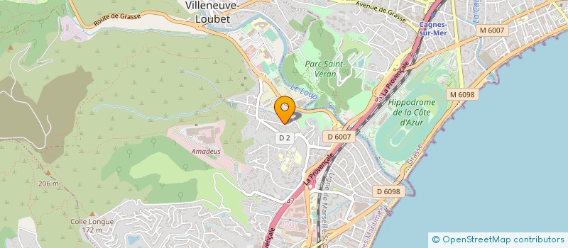 localisation de l'entreprise PGBTP à VILLENEUVE-LOUBET