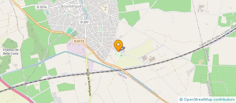 localisation de l'entreprise PGC  BOUILLARGUES