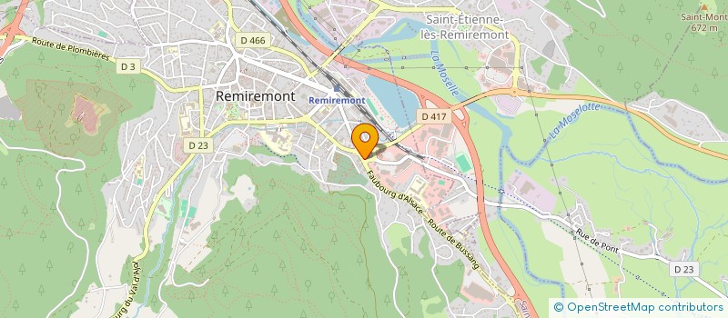 localisation de l'entreprise PGC à REMIREMONT