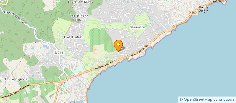 localisation de l'entreprise PGC STE MAXIME à GRIMAUD