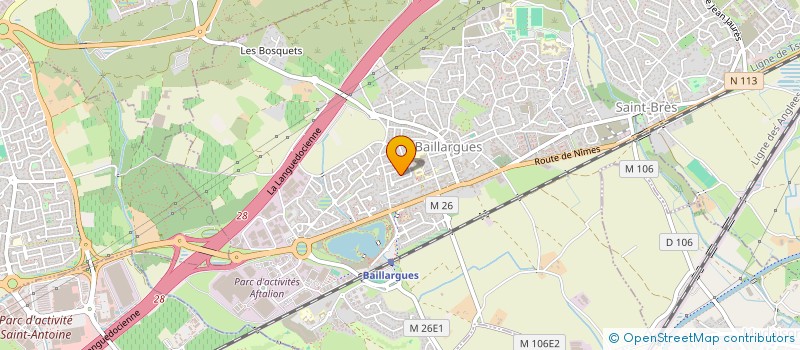 localisation de l'entreprise PGCM SARL à BAILLARGUES
