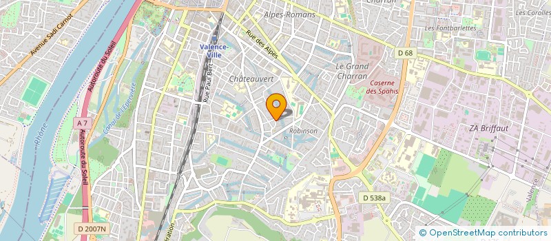 localisation de l'entreprise PGCOZ  VALENCE