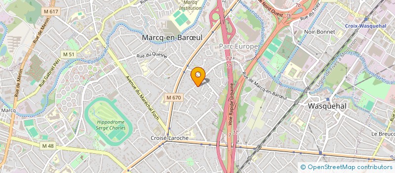 localisation de l'entreprise PGDFI à MARCQ-EN-BARŒUL