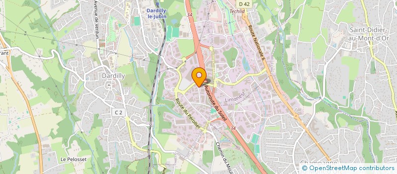 localisation de l'entreprise PGDIS LYON à DARDILLY