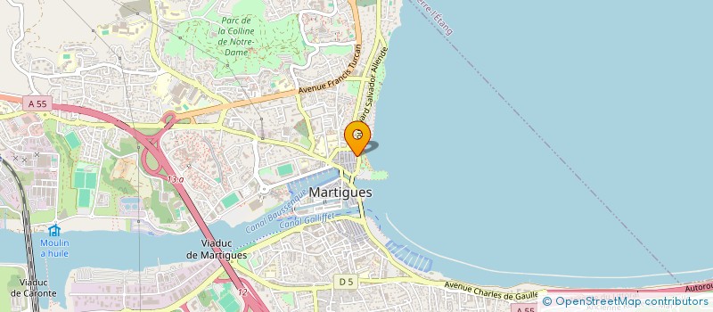 localisation de l'entreprise PGE AUTOS à MARTIGUES