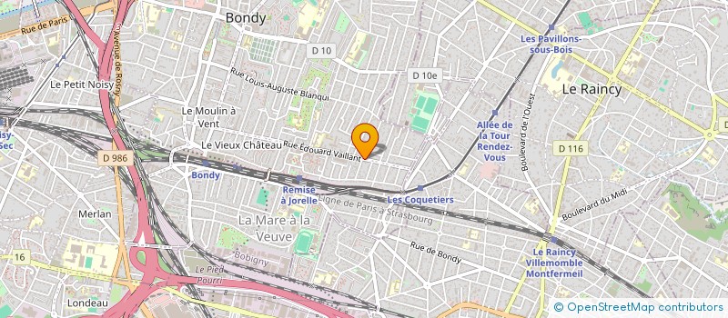 localisation de l'entreprise PGE INGENIERIE à BONDY
