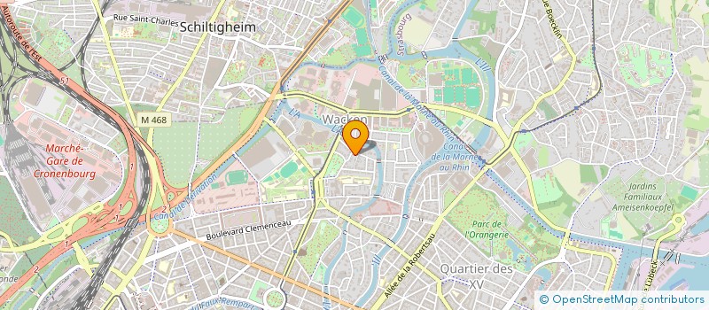 localisation de l'entreprise PGE2S à STRASBOURG