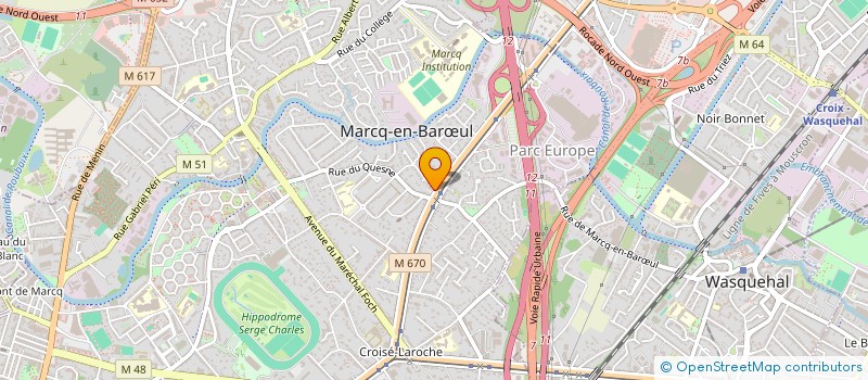 localisation de l'entreprise PGF à MARCQ-EN-BARŒUL