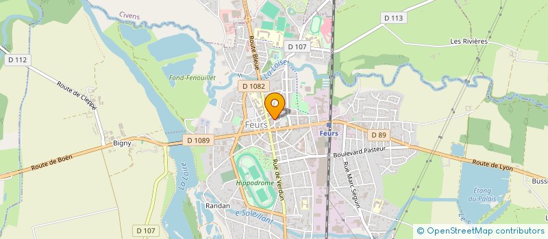 localisation de l'entreprise PGF  FEURS