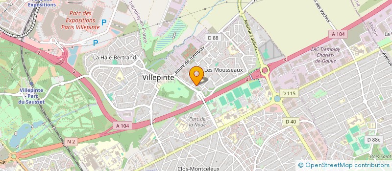 localisation de l'entreprise PGF à VILLEPINTE