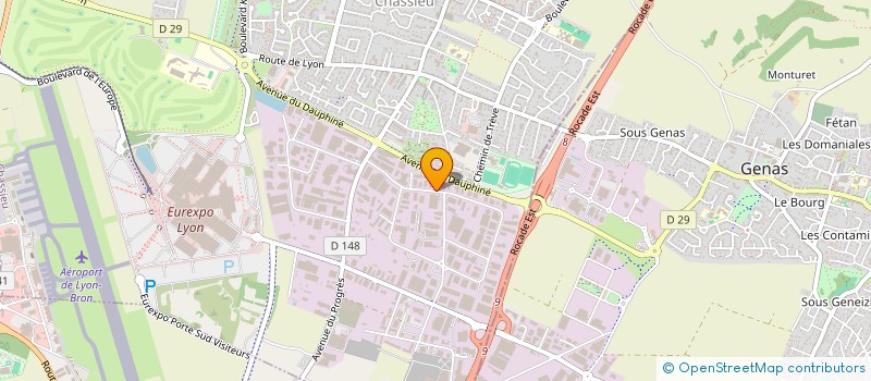 localisation de l'entreprise PGF SA  CHASSIEU