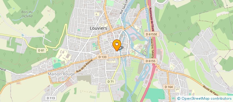 localisation de l'entreprise PGFL PRIMEURS  LOUVIERS