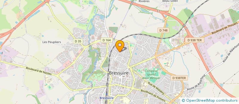 localisation de l'entreprise PGGI FINANCE  BRESSUIRE