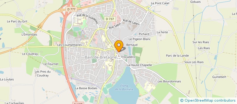 localisation de l'entreprise PGH  BAIN-DE-BRETAGNE