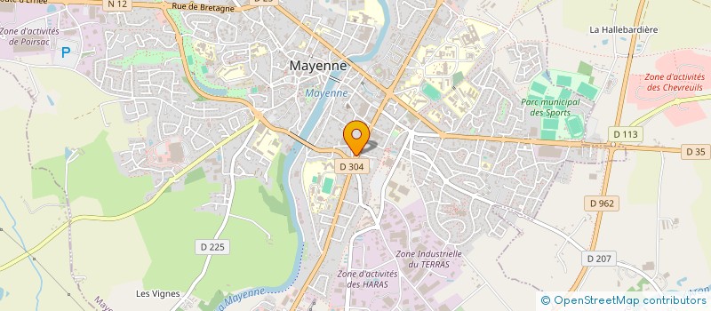 localisation de l'entreprise PGH  MAYENNE