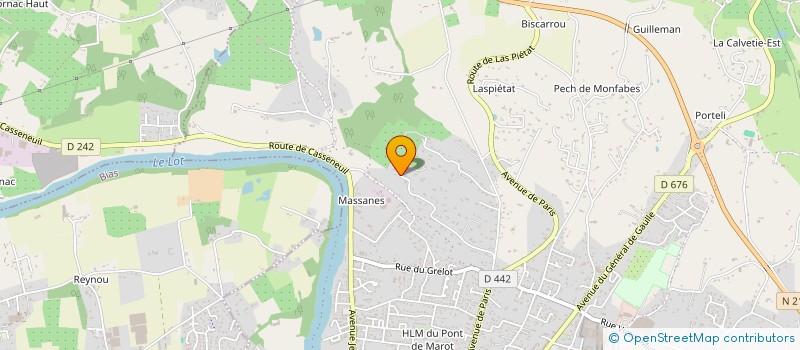 localisation de l'entreprise PGH PAULINE GONZALEZ HOLDING  VILLENEUVE-SUR-LOT