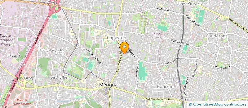 localisation de l'entreprise PGJ SERRANO  MERIGNAC