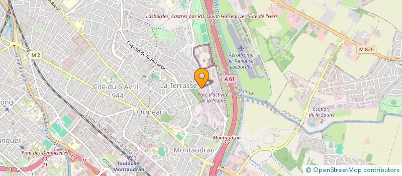 localisation de l'entreprise PGL  TOULOUSE