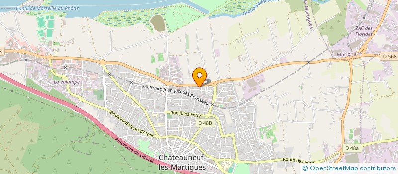 localisation de l'entreprise PGN PROMOTION à CHATEAUNEUF-LES-MARTIGUES