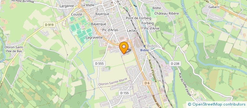 localisation de l'entreprise PGOC  OLORON-SAINTE-MARIE