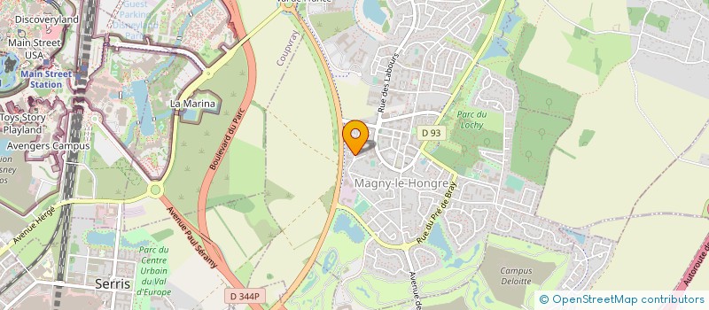 localisation de l'entreprise PGP DIFFUSION à MAGNY-LE-HONGRE