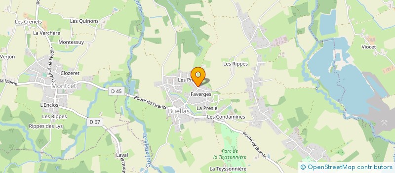 localisation de l'entreprise PGS à VIRIAT