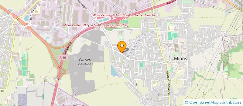 localisation de l'entreprise PGS  MIONS