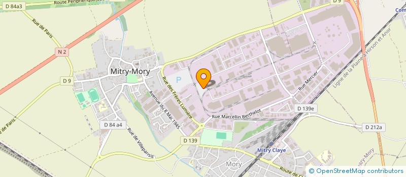 localisation de l'entreprise PGS ILE DE FRANCE à MITRY MORY