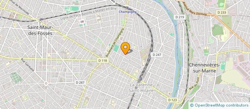 localisation de l'entreprise PGS IMMO à SAINT-MAUR-DES-FOSSES