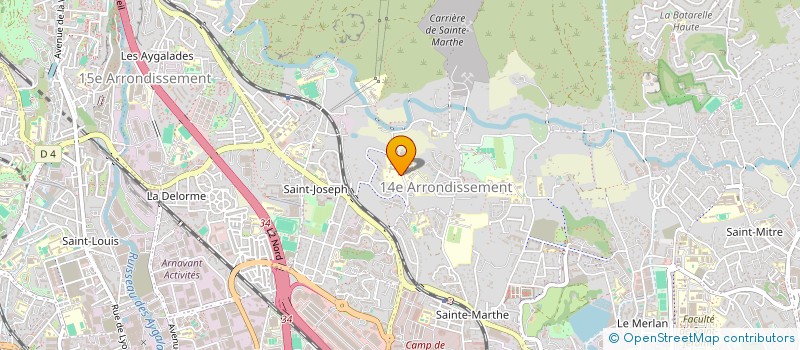 localisation de l'entreprise PGS POSEUR GAZON SYNTHETIQUE  MARSEILLE