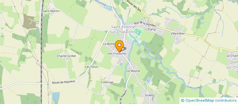 localisation de l'entreprise PGSA  SAINT-ETIENNE-SUR-CHALARONNE