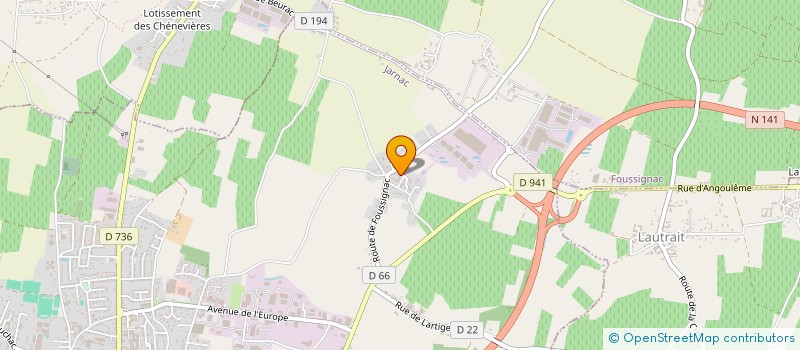 localisation de l'entreprise PGX CONSULTING à JARNAC