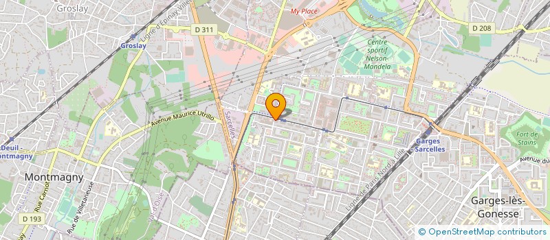 localisation de l'entreprise PH 26 à SARCELLES