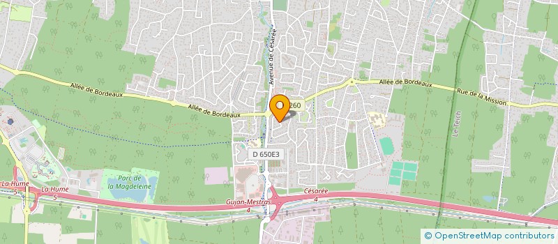 localisation de l'entreprise PH 68 à GUJAN MESTRAS