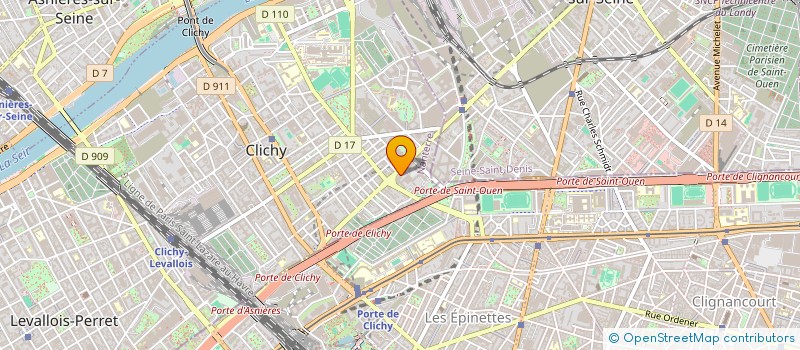 localisation de l'entreprise PH 7 à CLICHY