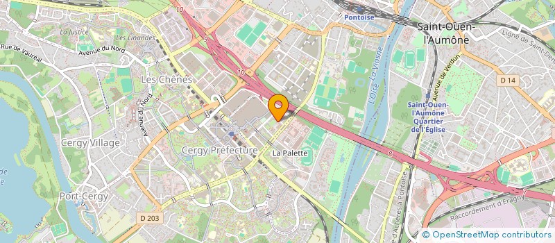 localisation de l'entreprise PH à CERGY