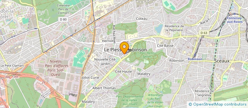 localisation de l'entreprise PH.B. CONSEIL à LE PLESSIS-ROBINSON