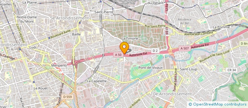 localisation de l'entreprise PH COM à MARSEILLE