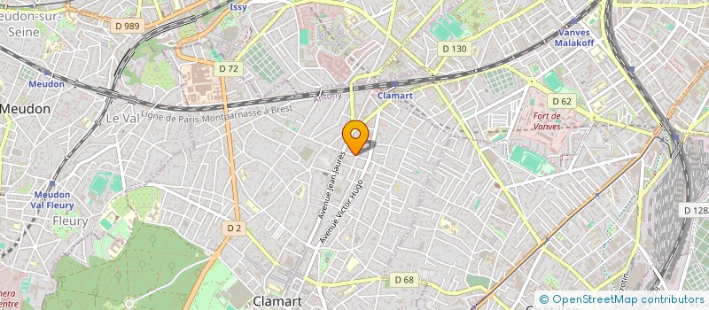 localisation de l'entreprise PH CONSULTING à CLAMART