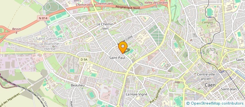 localisation de l'entreprise PH CONSULTING à CAEN