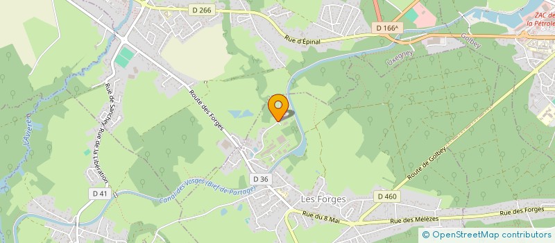 localisation de l'entreprise PH DISTRIBUTION & SERVICES  LES FORGES